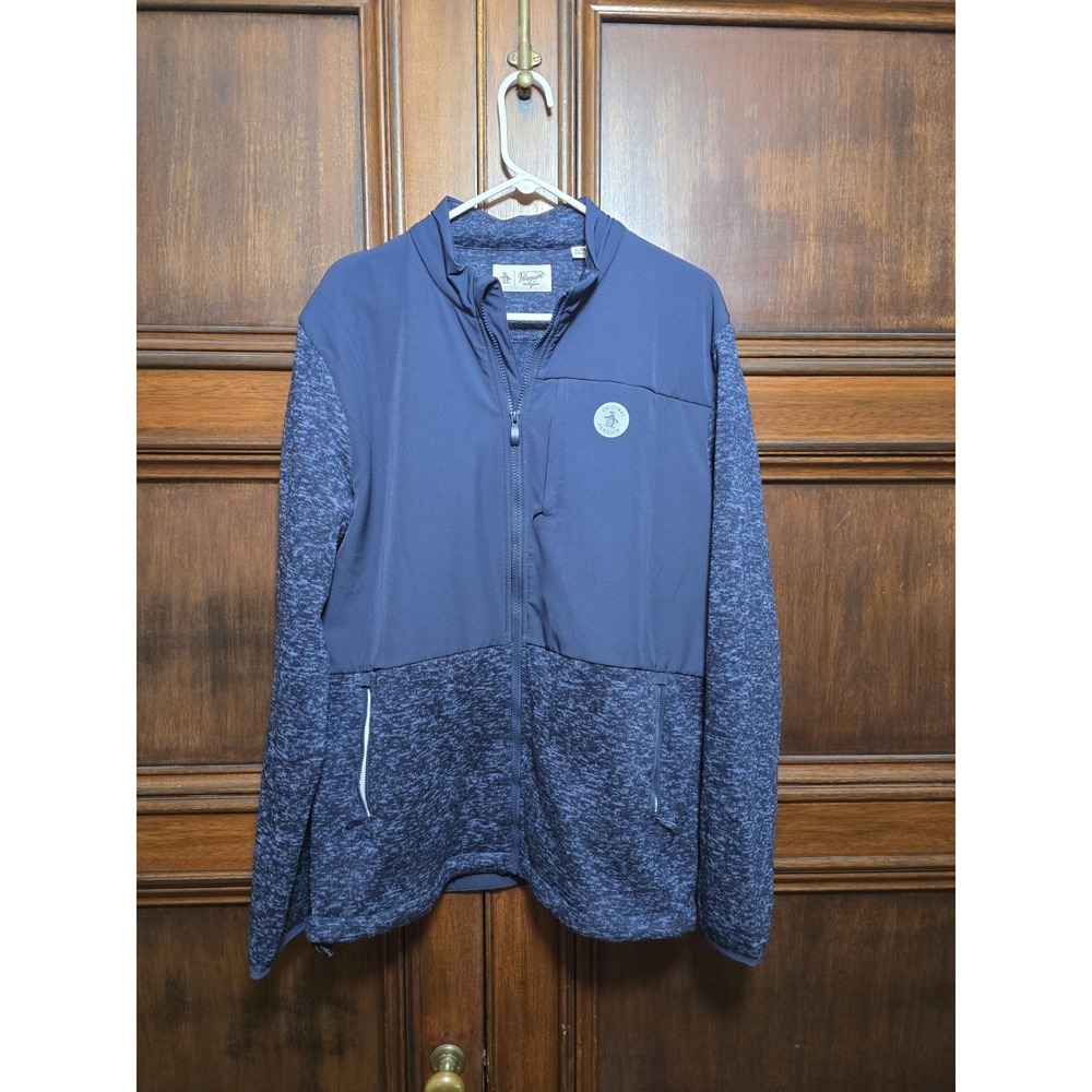 Original Penguin navy blue full zip jacket XL